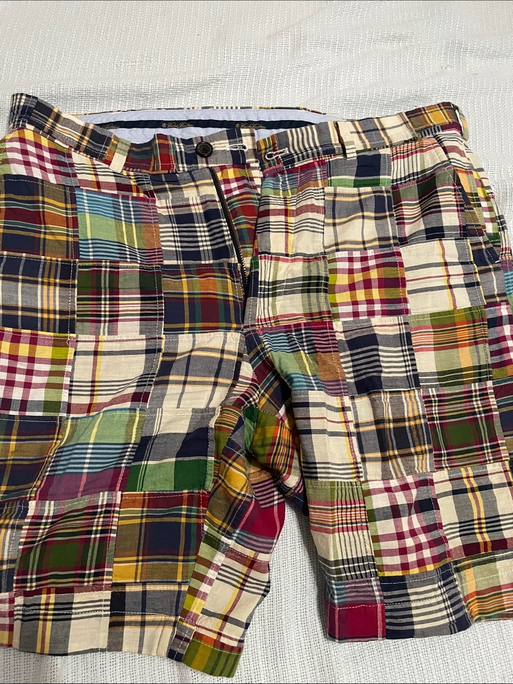 Brooks Brothers Multicolor Madras Patchwork Shorts